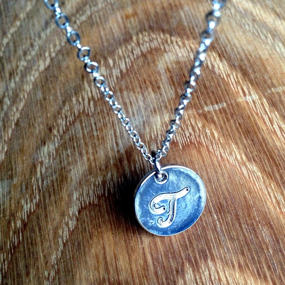 CUSTOM CURSIVE INITIAL PENDANT NECKLACE - Picture 2 of 5